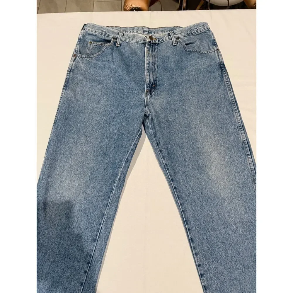 Wrangler Authentics 96501DS Jeans Mens 38x32 Regular Fit 100% Cotton Blue